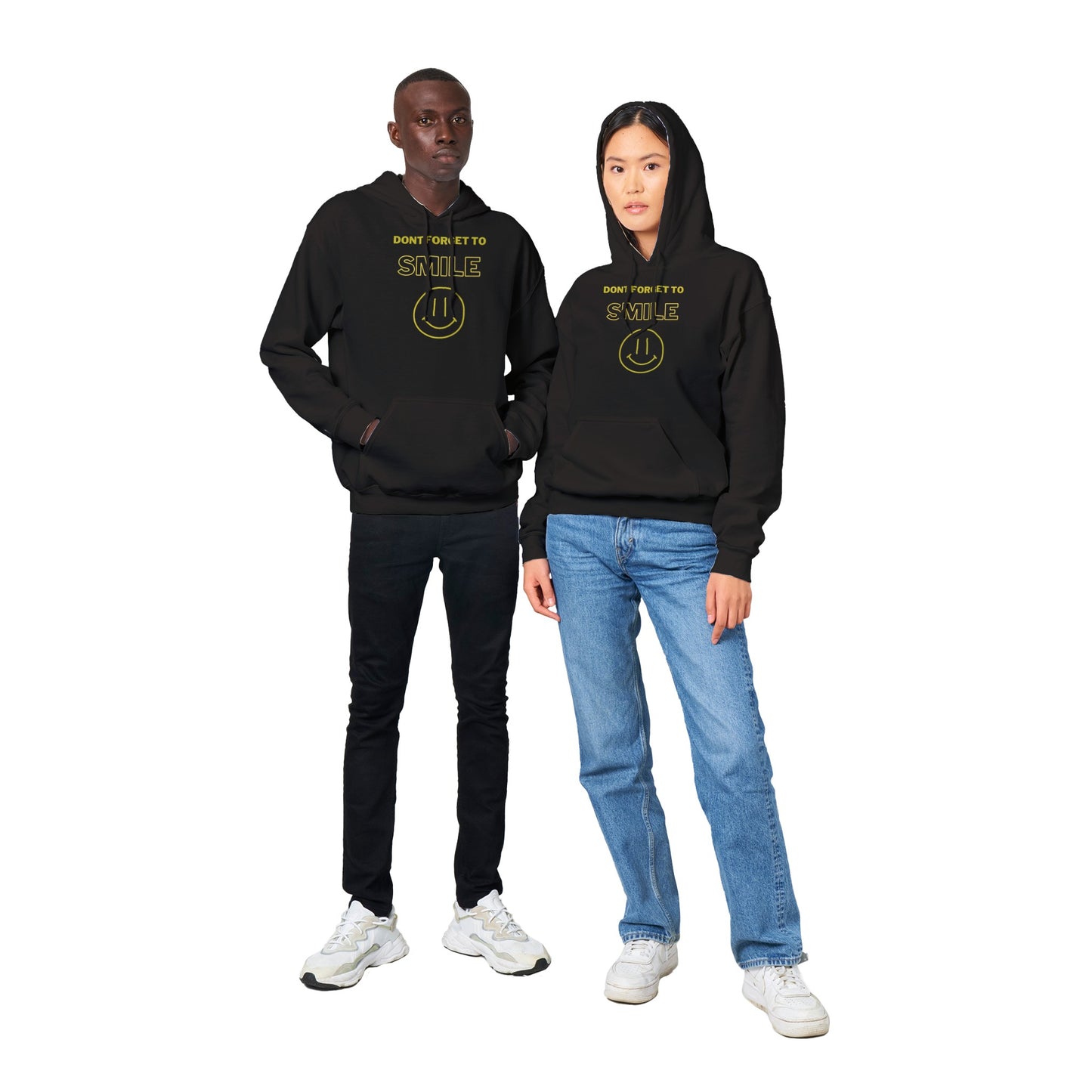 Smile A Day Drop 1 Back Design Classic Unisex Pullover Hoodie