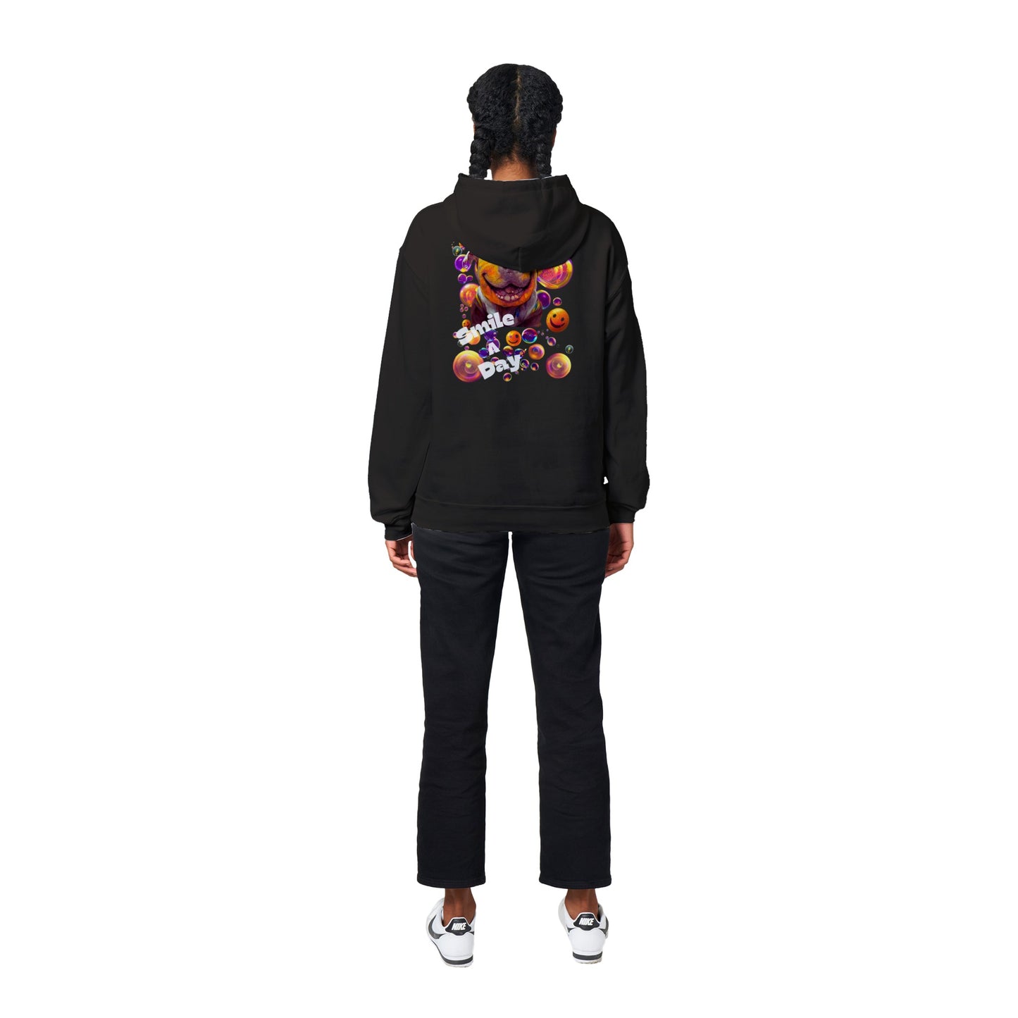 Smile A Day Drop 1 Back Design Classic Unisex Pullover Hoodie