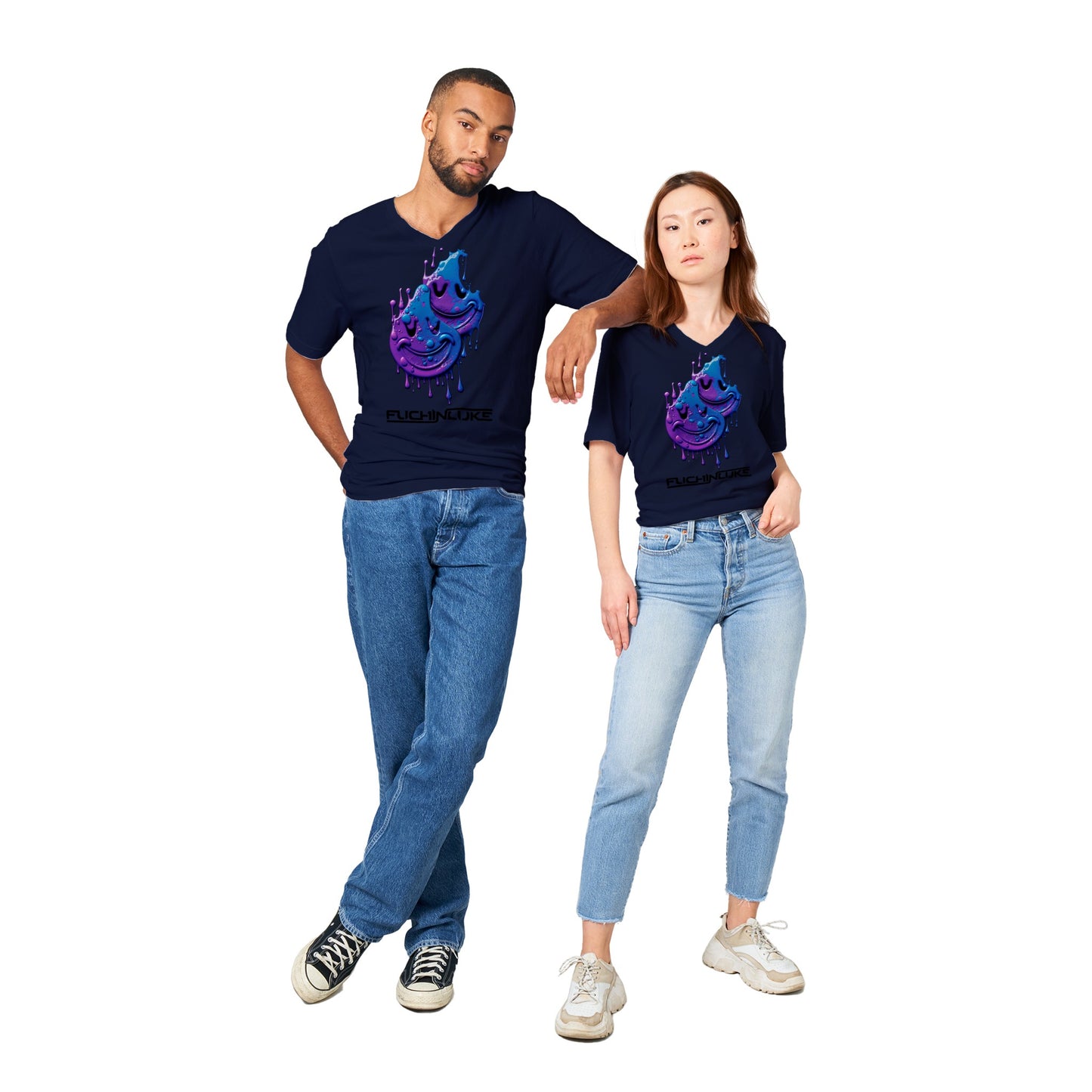 FuchinLuke Unisex V-Neck T-shirt