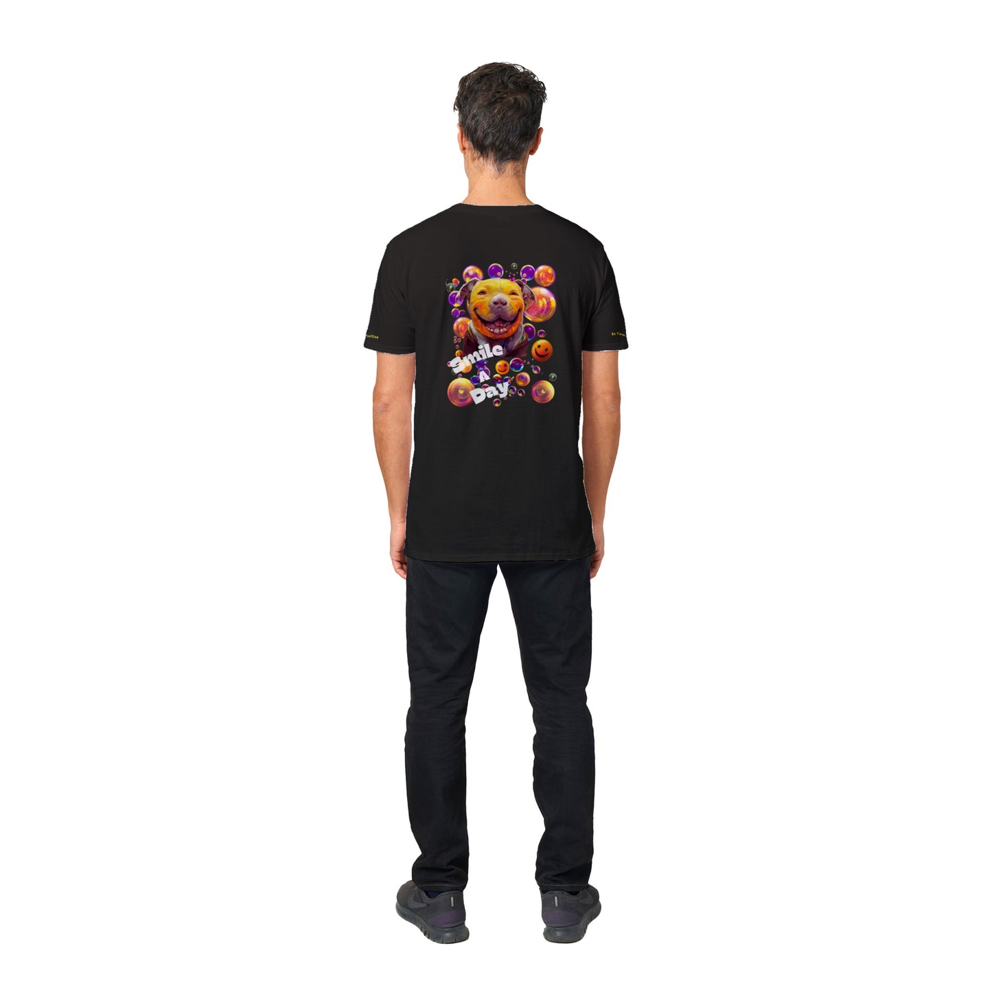 Smile a Day Drop 1 Back Design Classic Unisex Crewneck T-shirt