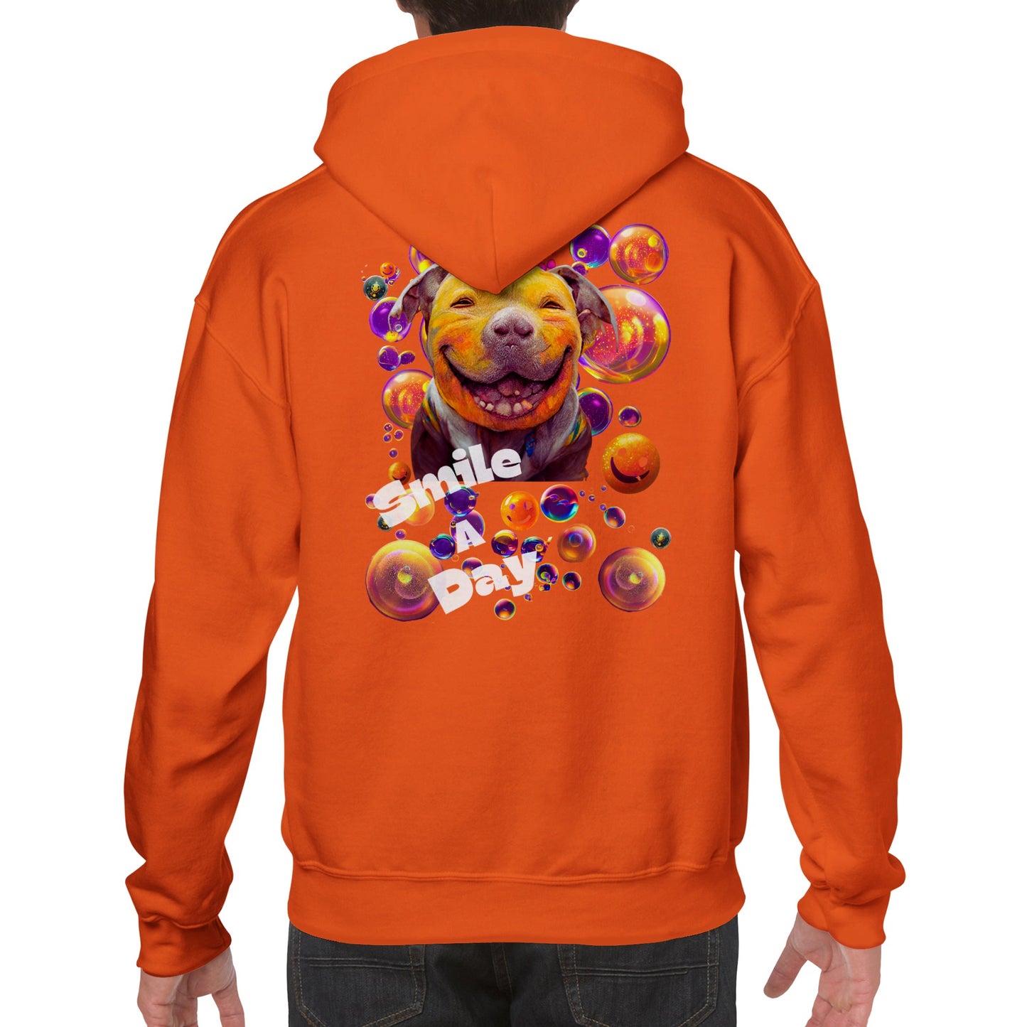 Smile A Day Drop 1 Back Design Classic Unisex Pullover Hoodie