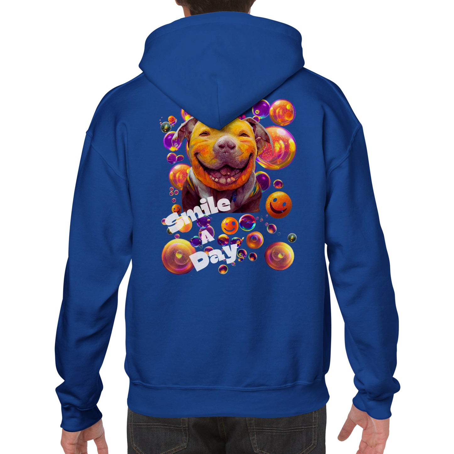Smile A Day Drop 1 Back Design Classic Unisex Pullover Hoodie